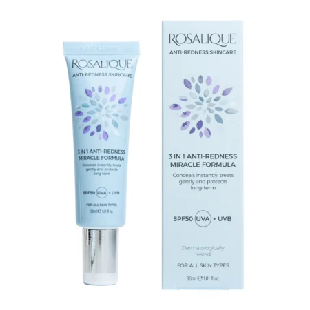 Rosalique - 3 in 1 anti-redness miracle formula + SPF50 UVA + UVB